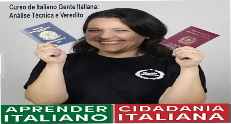 Curso de Italiano Gente Italiana: Análise Técnica e Veredito 6 Curso de Memorização PDF Interface do Curso de Italiano Completo Gente Italiana com materiais do nível A1 ao B2