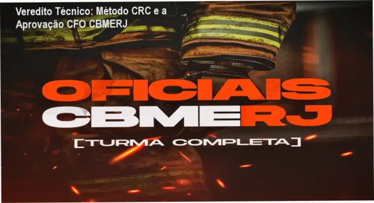 Interface de estudos do Curso Perspectiva CFO CBMERJ detalhando o Ciclo de Retenção do Conhecimento