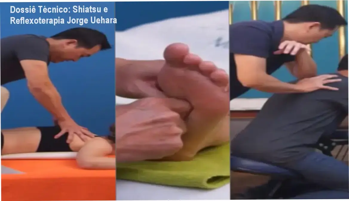 Demonstração técnica do Método Zenkai Shiatsu de Jorge Uehara aplicado em massoterapia