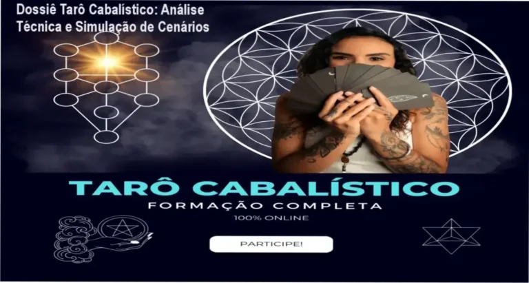 Dossiê Tarô Cabalístico: Análise Técnica e Simulação de Cenários 6 Curso de Memorização PDF Representação da Árvore da Vida integrada aos arcanos do Tarô Cabalístico