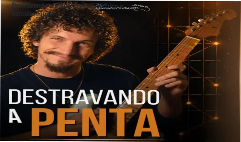 Destravando a Penta: Dossiê Técnico e Veredito Final 10 Curso de Memorização PDF Interface do curso Destravando a Penta com diagramas de escala pentatônica para guitarra