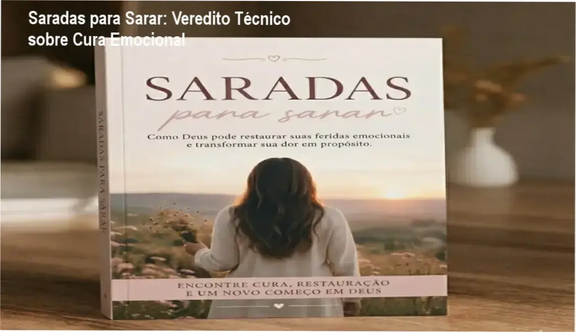 Representação do eBook Saradas para Sarar com foco em cura emocional e espiritual para mulheres cristãs