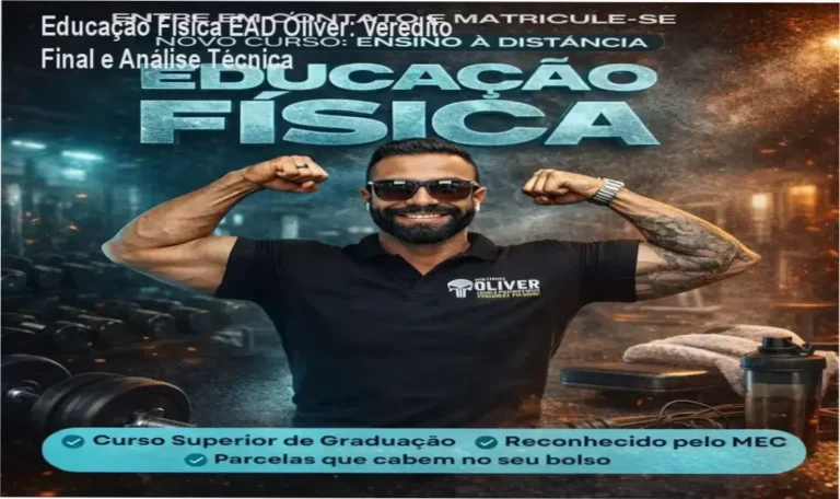 Educação Física EAD Óliver: Veredito Final e Análise Técnica 8 Curso de Memorização PDF Estudante de Educação Física EAD Óliver analisando fisiologia do exercício em notebook