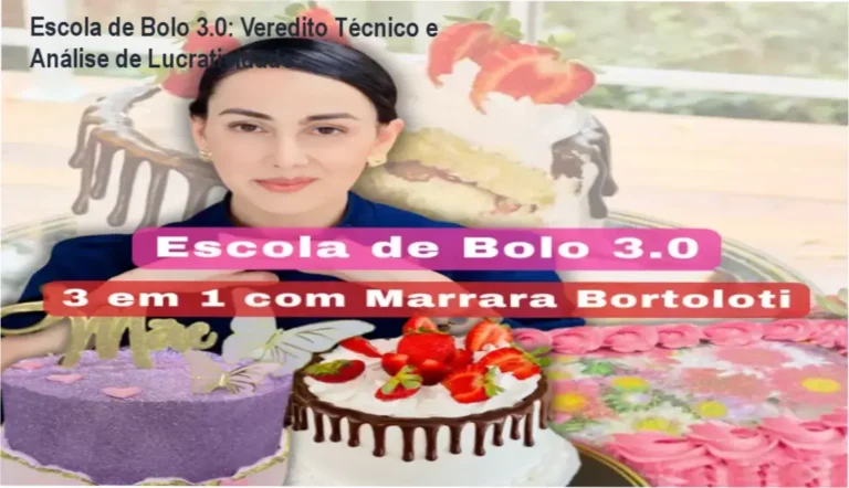 Escola de Bolo 3.0: Veredito Técnico e Análise de Lucratividade 6 Curso de Memorização PDF Infográfico de análise técnica do curso Escola de Bolo 3.0 de Marrara Bortoloti focado em geração de renda
