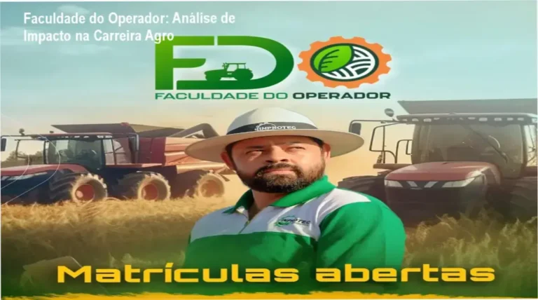 Faculdade do Operador: Análise de Impacto na Carreira Agro 5 Curso de Memorização PDF Operador de máquinas agrícolas em treinamento técnico da Faculdade do Operador