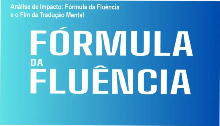 Análise de Impacto: Fórmula da Fluência e o Fim da Tradução Mental 9 Curso de Memorização PDF Interface do curso Fórmula da Fluência destacando o método de fala conectada para estudantes de inglês