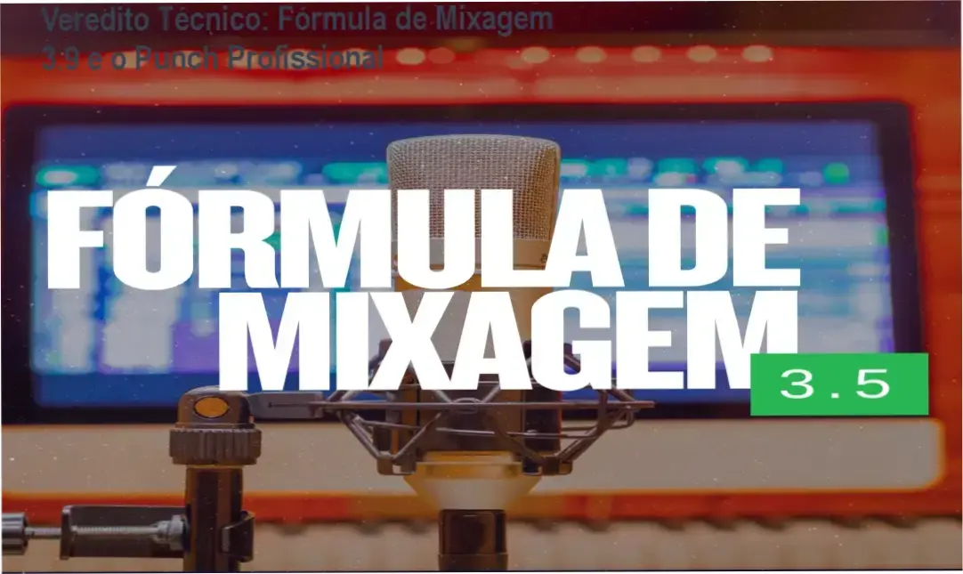 Veredito Técnico: Fórmula de Mixagem 3.9 e o Punch Profissional 1 Curso de Memorização PDF Interface do curso Fórmula de Mixagem 3.9 exemplificando técnicas de equalização e compressão para áudio profissional