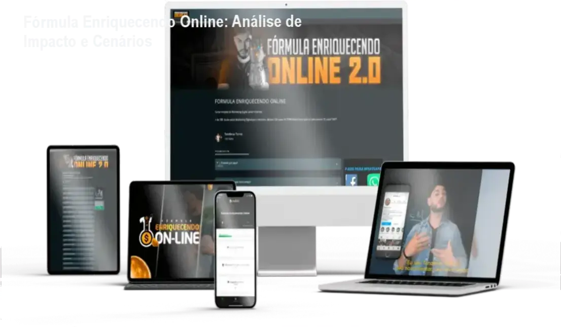Fórmula Enriquecendo Online: Análise de Impacto e Cenários 1 Curso de Memorização PDF Interface do treinamento Fórmula Enriquecendo Online com o Método T.O.M para marketing digital