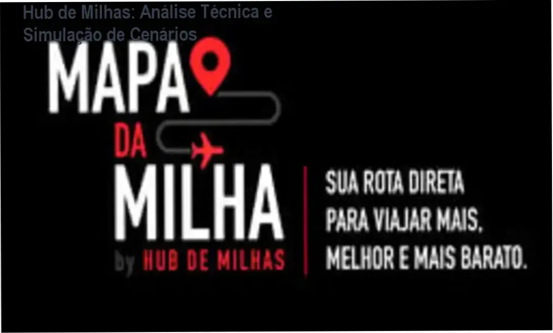 Representação técnica de acúmulo de milhas aéreas seguindo a metodologia do Hub de Milhas de Felipe Ristow