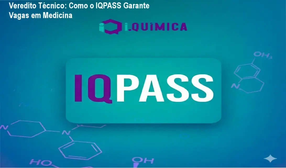 Estudante utilizando o Diário de Estudos do IQPASS Passaporte iQuímica 2026 para preparação de Medicina