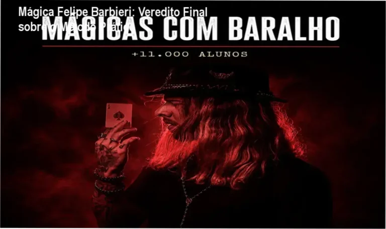 Demonstração de técnicas de cartomagia e ilusionismo do curso de Felipe Barbieri