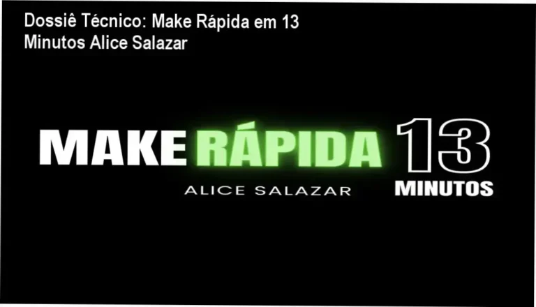 Demonstração da metodologia de maquiagem expressa de Alice Salazar para o cotidiano