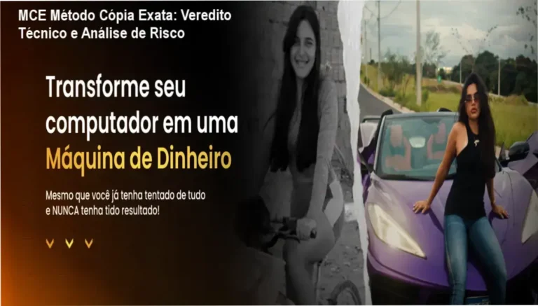 Interface do treinamento MCE Método Cópia Exata de Daiane Cavallcante
