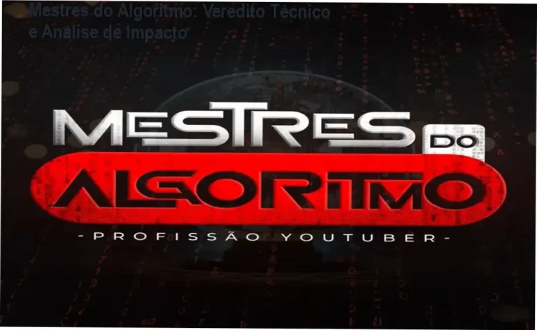Infográfico técnico analisando a metodologia de canais dark do curso Mestres do Algoritmo