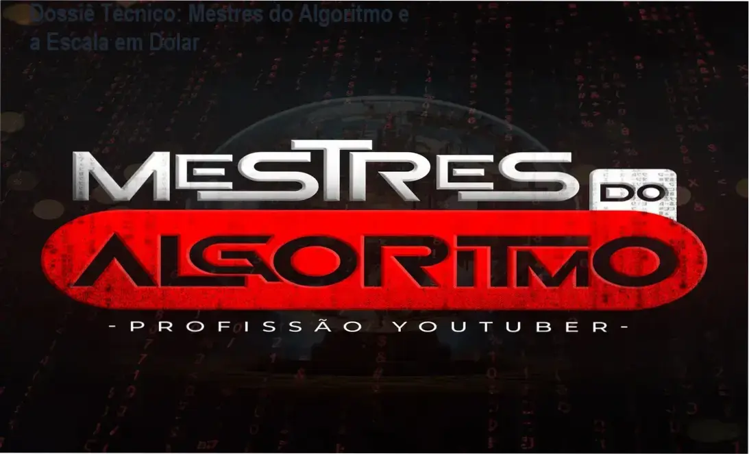 Painel estratégico do Mestres do Algoritmo focando em automação de canais dark e IA