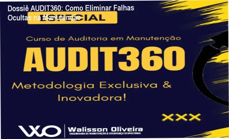 Profissional de manutenção utilizando a metodologia AUDIT360 para auditoria industrial