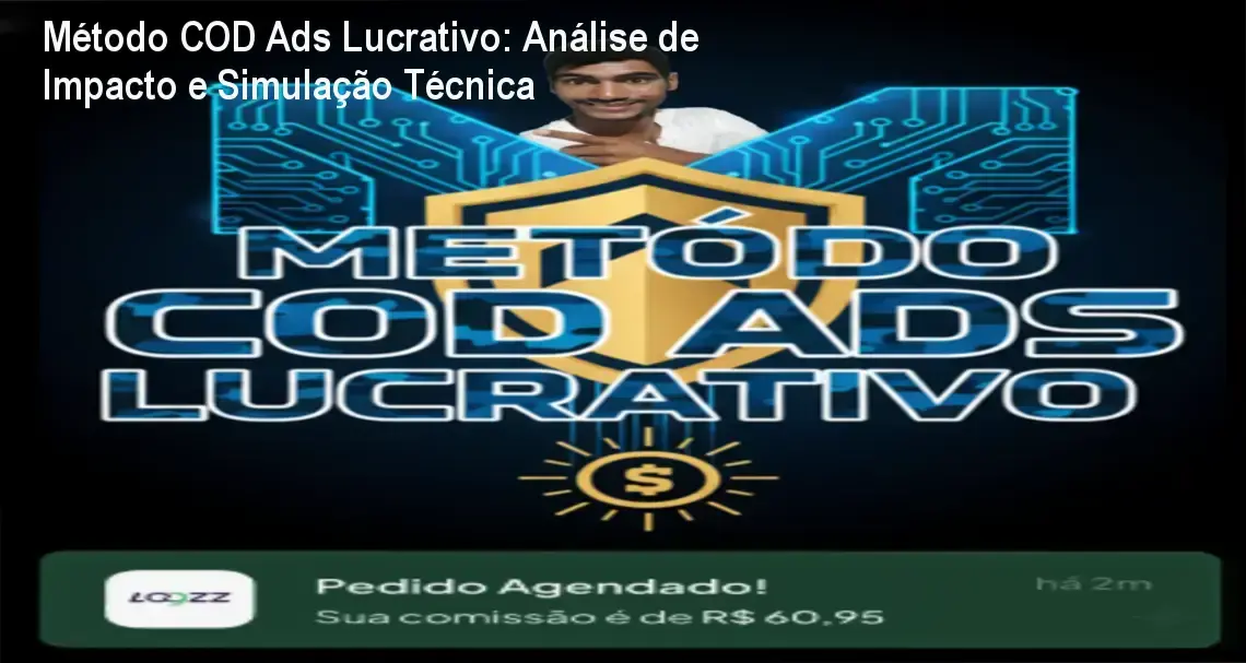 Infográfico demonstrando a simulação de cenários de conversão do Método COD Ads Lucrativo