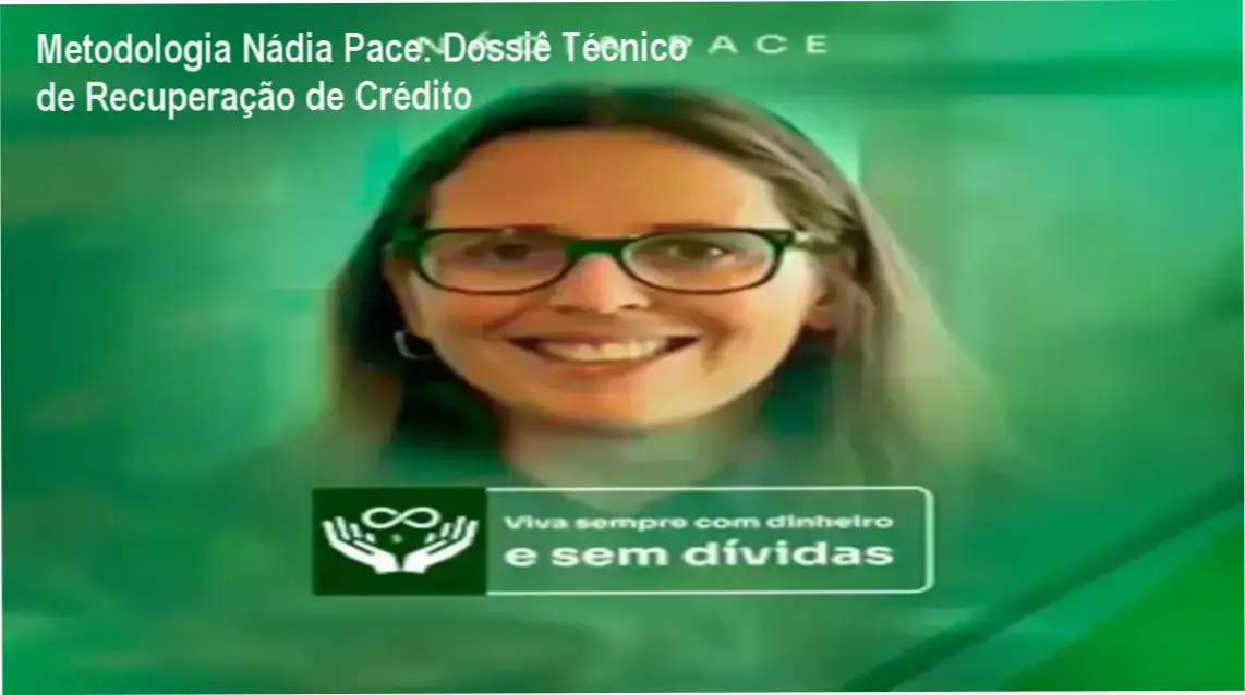 Metodologia Nádia Pace: Dossiê Técnico de Recuperação de Crédito 1 Curso de Memorização PDF Infográfico detalhando a estrutura de recuperação financeira da Metodologia Nádia Pace