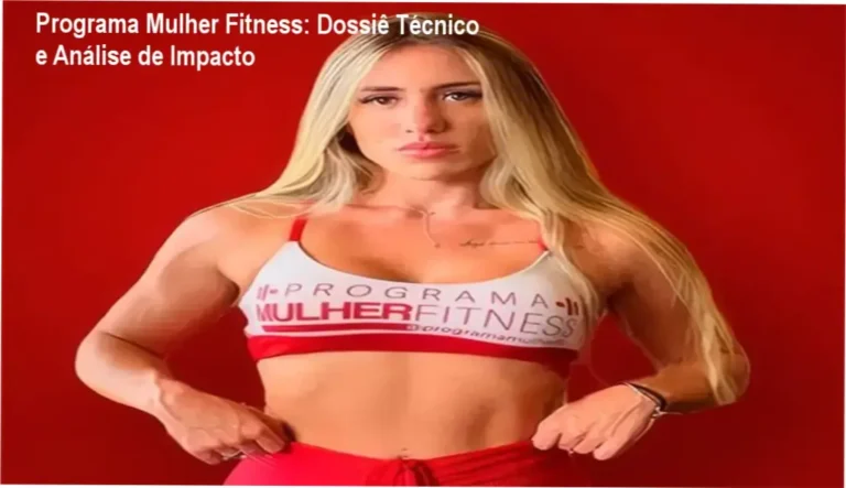 Programa Mulher Fitness: Dossiê Técnico e Análise de Impacto 7 Curso de Memorização PDF Mulher utilizando o aplicativo do Programa Mulher Fitness durante treino de hipertrofia