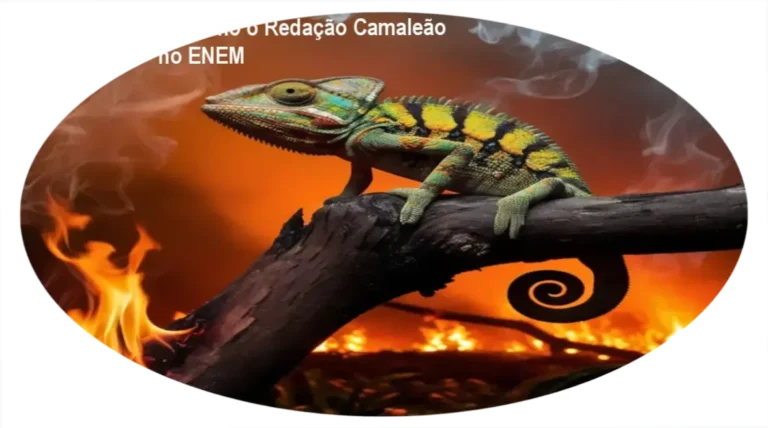 Interface do Web App Redação Camaleão apresentando a estrutura estratégica para redações do ENEM