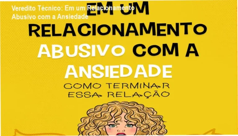 Capa do e-book Em um relacionamento abusivo com a ansiedade com elementos de equilíbrio emocional e mindfulness