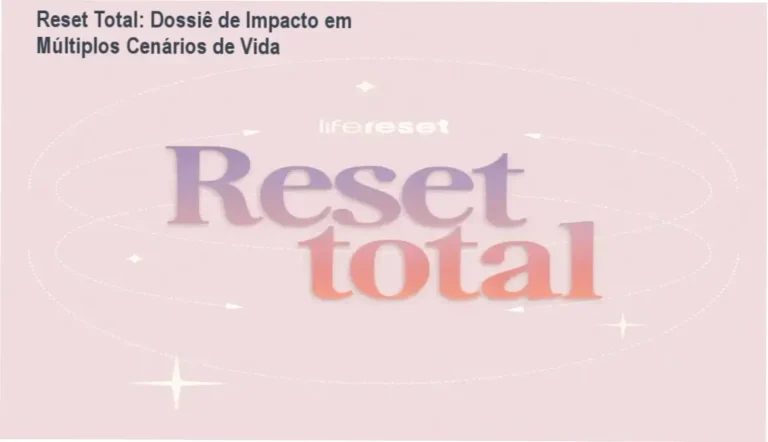 Reset Total: Dossiê de Impacto em Múltiplos Cenários de Vida 1 Curso de Memorização PDF Representação visual do método Reset Total aplicado à reprogramação mental e bem-estar