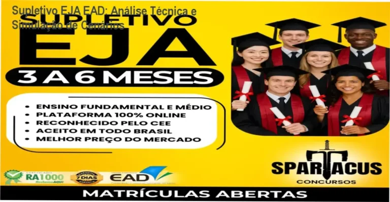 Estudante adulto utilizando notebook para concluir o Supletivo EJA EAD com foco em diploma reconhecido