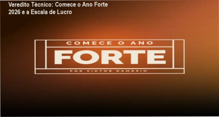 Veredito Técnico: Comece o Ano Forte 2026 e a Escala de Lucro 9 Curso de Memorização PDF Victor Damásio mentorando empreendedores digitais no programa Comece o Ano Forte 2026