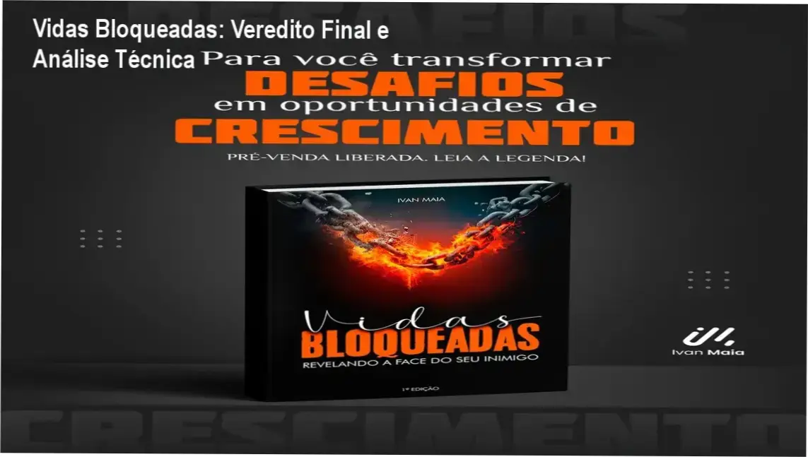 Representação de superação de barreiras mentais com o livro Vidas Bloqueadas