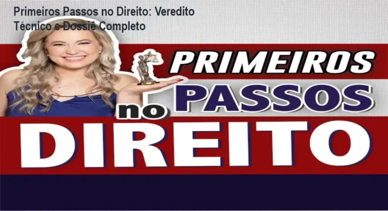 Primeiros Passos no Direito: Veredito Técnico e Dossiê Completo 1 Curso de Memorização PDF Infográfico detalhando a estrutura do curso Primeiros Passos no Direito de Cíntia Brunelli