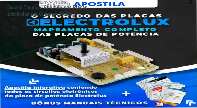 Dossiê Técnico: Segredo das Placas Electrolux em Cenários Reais 4 Curso de Memorização PDF Técnico utilizando a Apostila Segredo das Placas Electrolux para reparo de componentes SMD em bancada