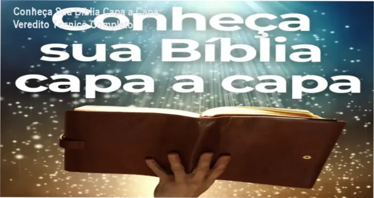 Interface do curso Conheça Sua Bíblia Capa a Capa com destaque para a metodologia de ensino do Presbítero André Sanchez