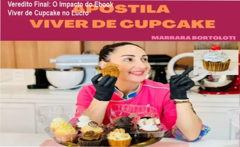 Veredito Final: O Impacto do Ebook Viver de Cupcake no Lucro 3 Curso de Memorização PDF Mockup do Ebook Viver de Cupcake ao lado de cupcakes gourmet e elementos de planejamento financeiro