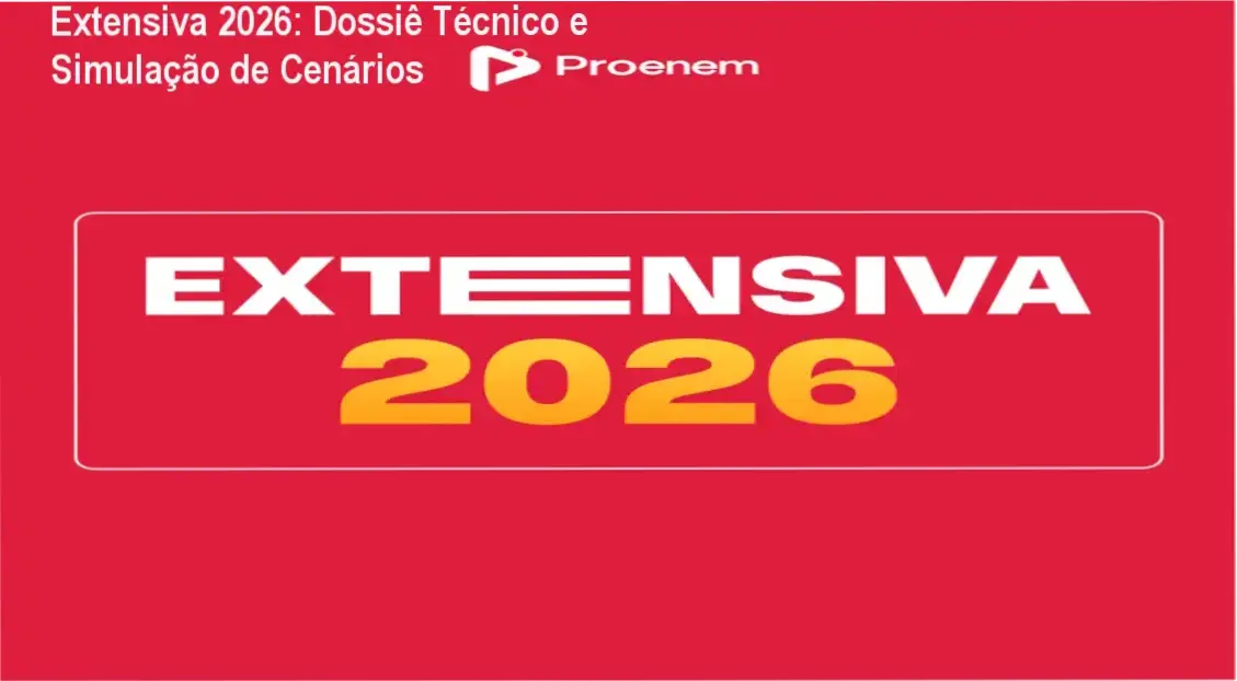 Extensiva 2026: Dossiê Técnico e Simulação de Cenários 1 Curso de Memorização PDF Estudante analisando a estrutura de módulos e cronograma do curso Extensiva 2026