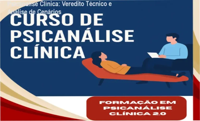 Psicanálise Clínica: Veredito Técnico e Análise de Cenários 1 Curso de Memorização PDF Representação de estudo de caso clínico e análise teórica em psicanálise