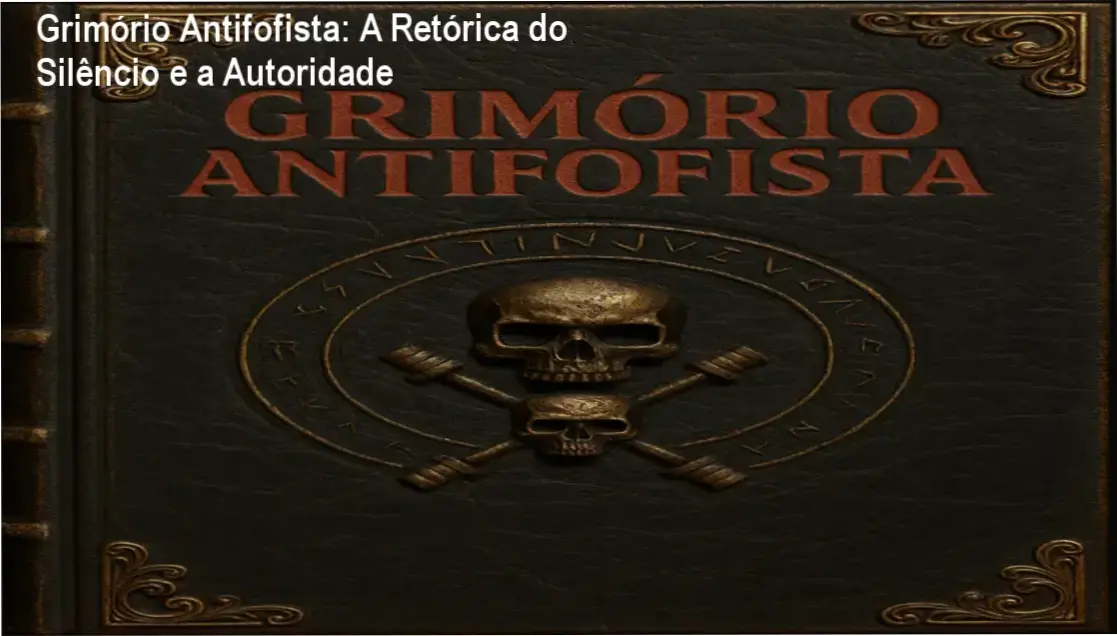 Representação visual da blindagem reputacional e do controle da fala do Grimório Antifofista
