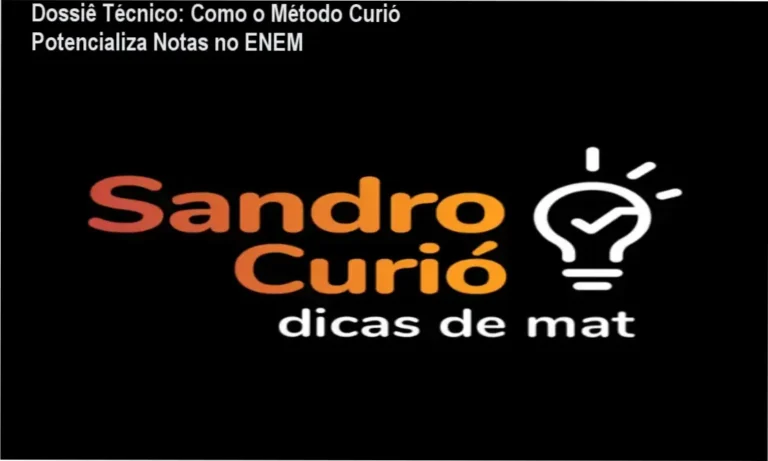 Material didático e interface do curso Rumo ao Topo de Matemática com Sandro Curió
