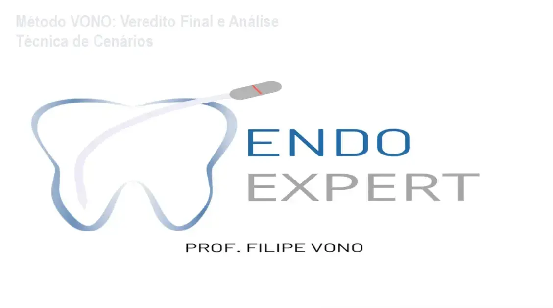 Dr. Filipe demonstrando a técnica de ampliação anatômica do Método VONO em canal curvo