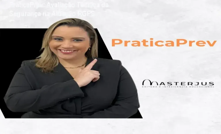 PráticaPrev: Avaliação Técnica da Segurança na Atuação RGPS 5 Curso de Memorização PDF Interface do curso PráticaPrev da Prof. Priscila Machado focada em prática previdenciária