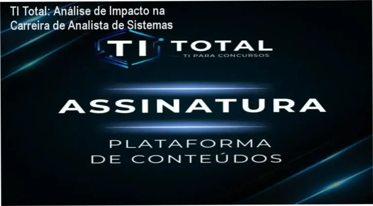 Interface do curso TI Total detalhando a trilha de redes e servidores para analistas
