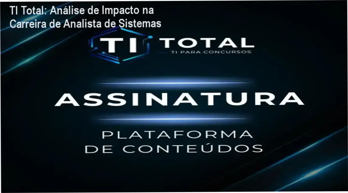 Interface do curso TI Total detalhando a trilha de redes e servidores para analistas